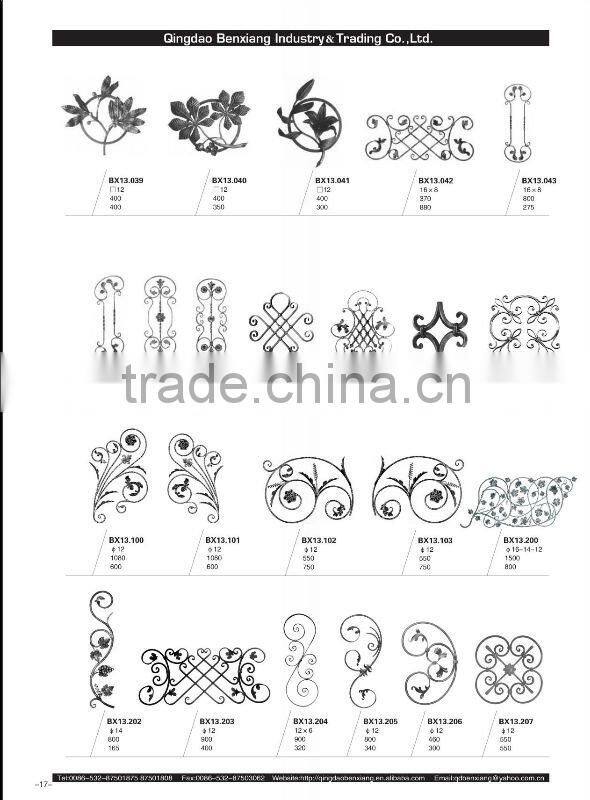 wrought iron clip-on-units