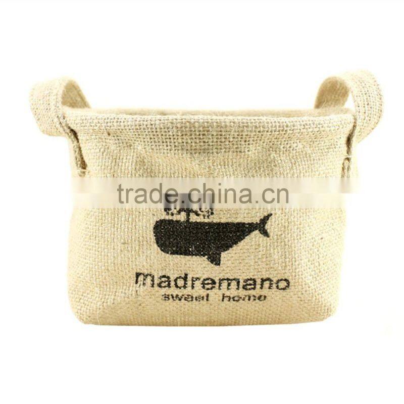 Cotton Fabric Creative Decorative Patterns Storage Bags