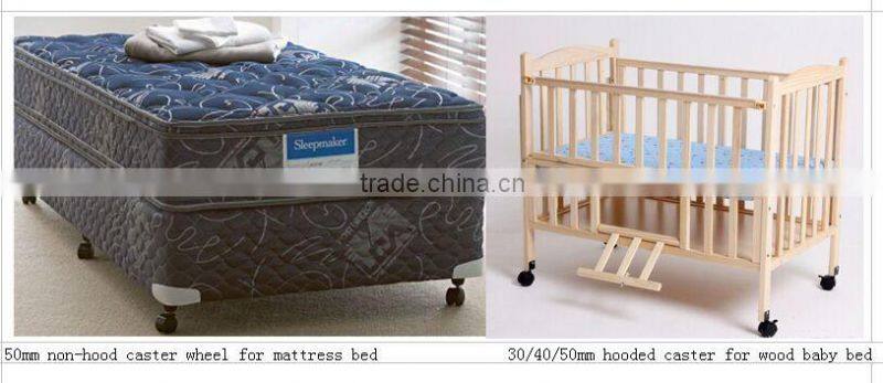 Furniture Nylon U-shape Bed Casters for Wood Bed