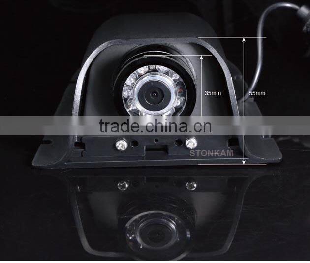 7" Digital car rear view system with touch button