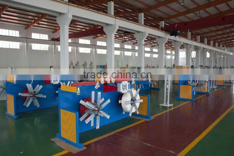 Servo traversing coiler machine/pipe winder