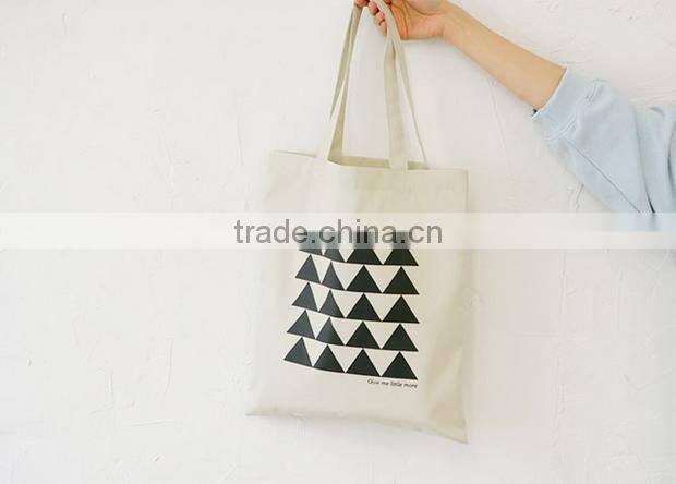 Korean original simple letter small fresh cotton shopping bag,canvas shopping bag