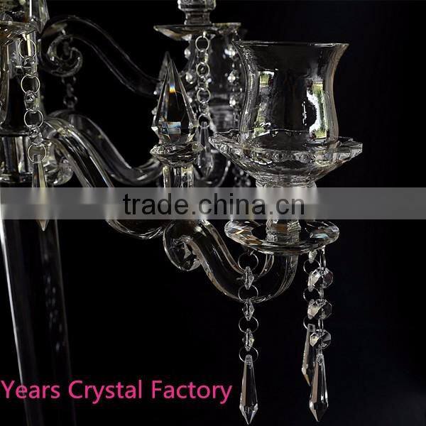 glass votive candelabra wedding decorations tall crystal candelabra flower arrangements crystal tea light holder