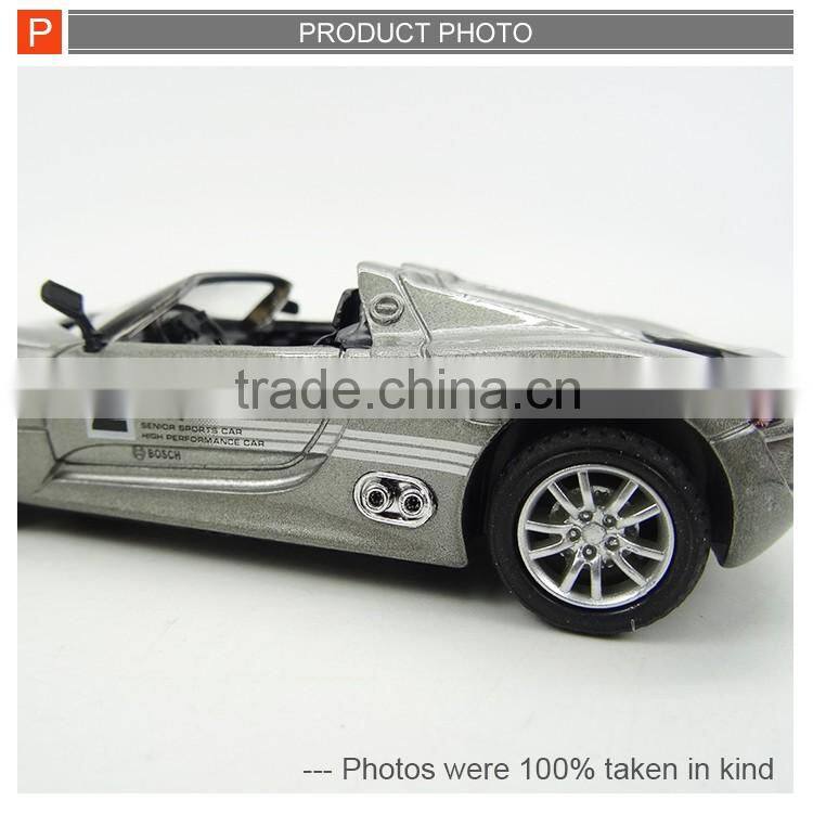 1/43 models car diecast car toy with light for kids