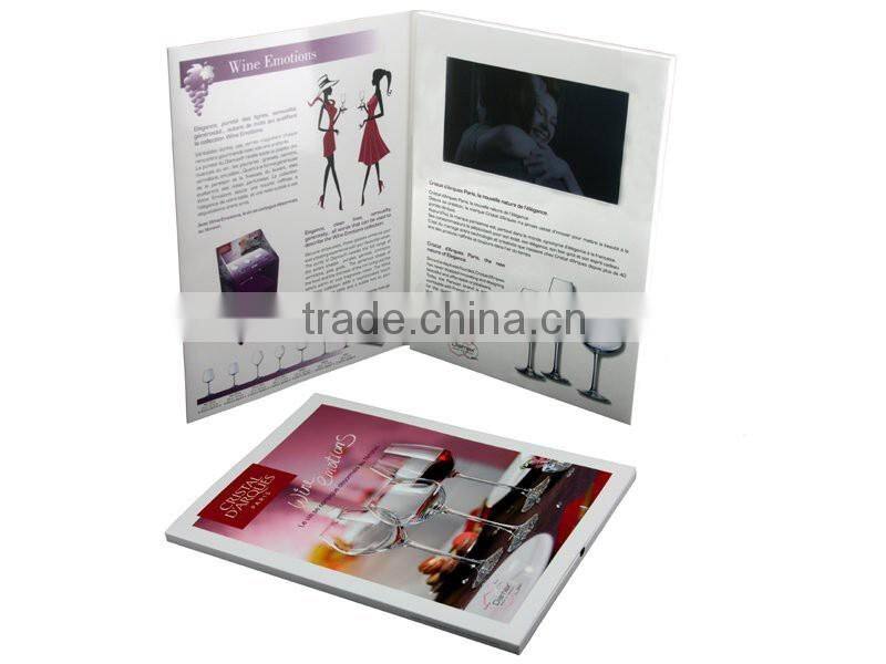 2015 most popular souvenir 2.4" video invitation card,video invitation card,video card for acer