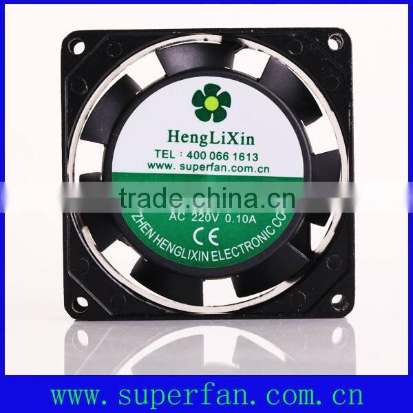 2014 Best selling AC 220-240v 80*80*25mm Axial fan with CE/UL/RoHS/CCC certificates