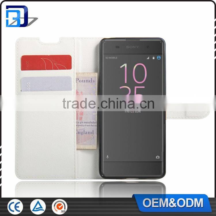 Best Selling Lychee Skin Wallet PU Leather Case For Sony Xperia XA Filp Cover Bulk Buy From China