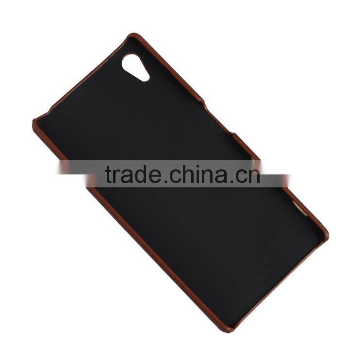 New arrival PC+PU Leather credit card holder case leather case for sony xperia z5 premium wholesale