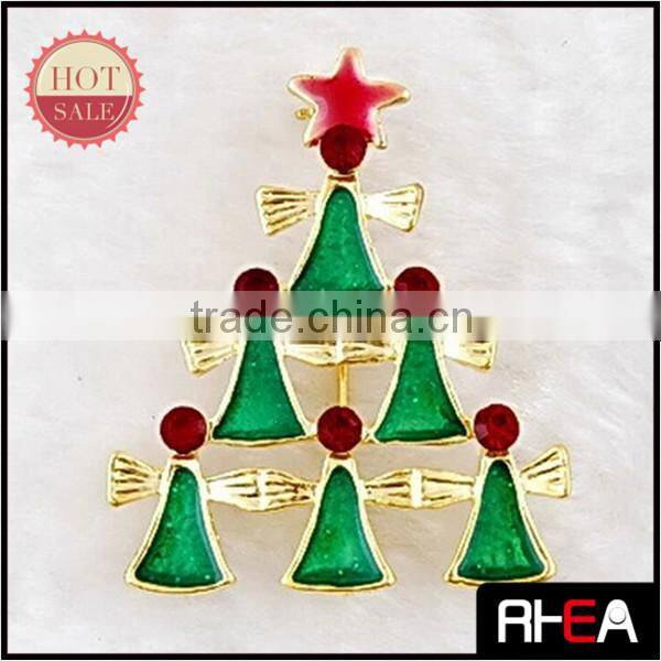 Newest Arrival Enamel Craft Fashion Christmas Brooch