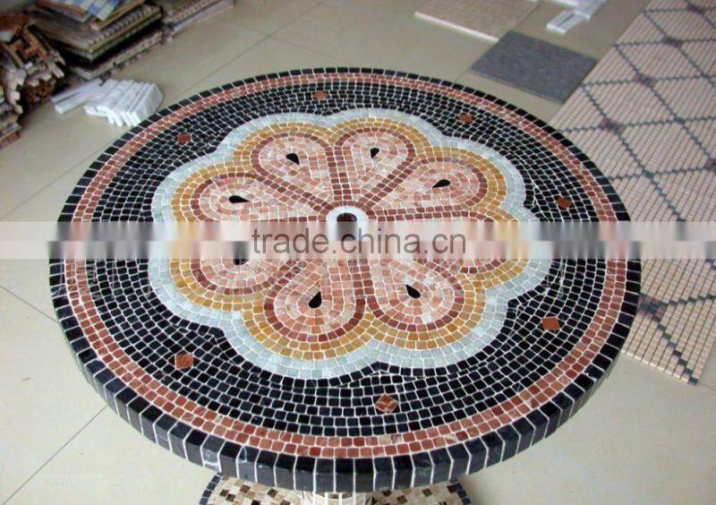 Water jet mosaic tile for customized