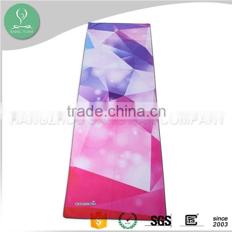 Custom beautiful durable yoga mat towel