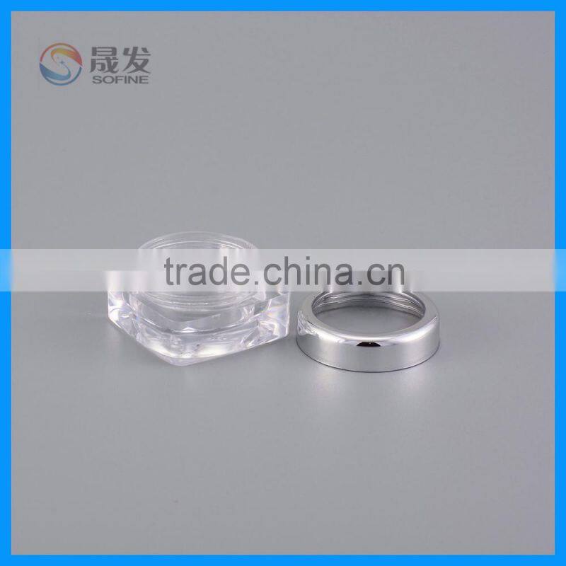 Clear san small cosmetic jar