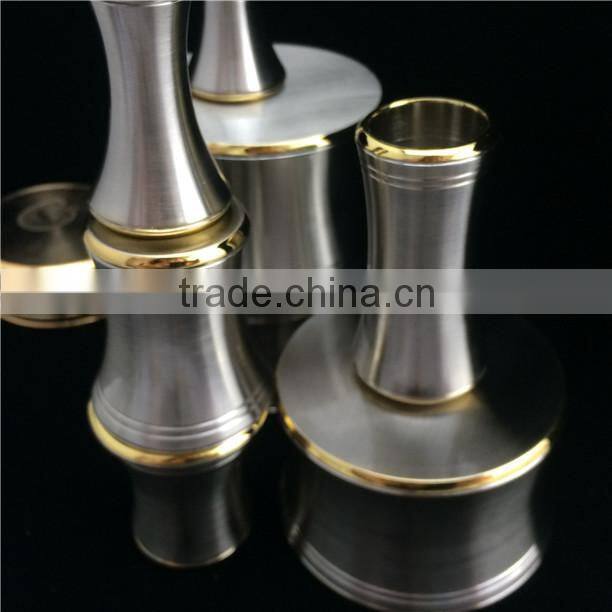 Custom made CNC metal parts double color plating chrome & gold plated electroplating factory