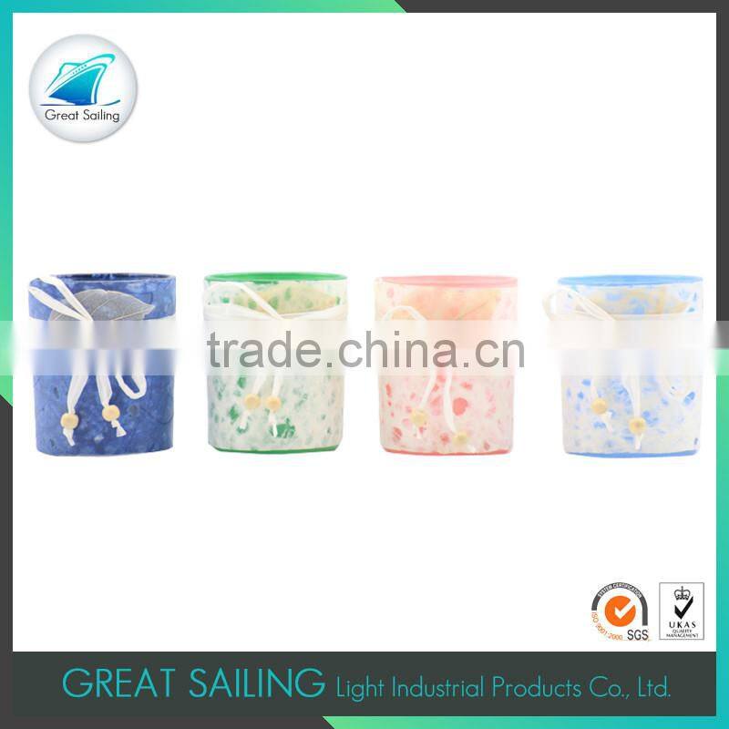 decoration home colord candle jar