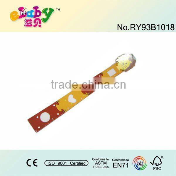 wooden growth chart for decoration