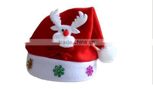 wholesale Woven reindeer christmas hat christmas decoration