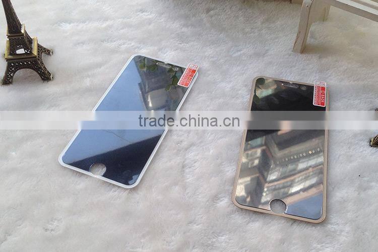 Superhard h9 2.5D tempered glass privacy screen protector for iphone 6