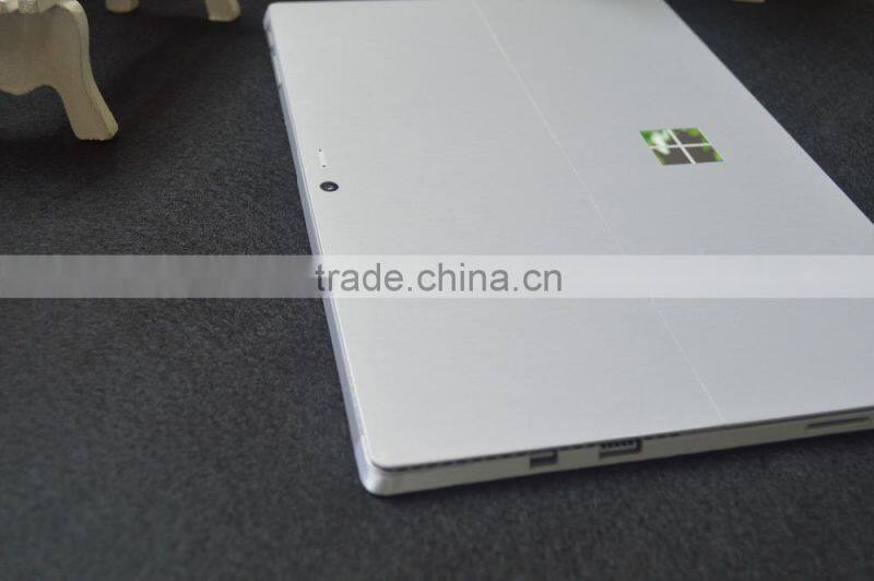 Wholesale full coverage Brushed silver skin sticker for Microsoft surface pro 4 pro 3