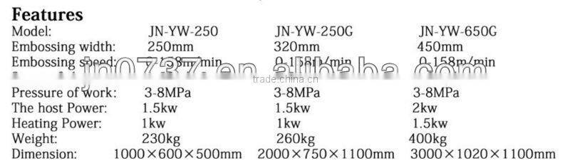 Small Embossing Machinery YW250G