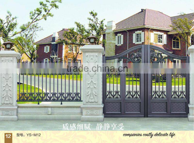 2016 New Product single wrought iron entry doors/Garden Arch Gate, Aluminum Gate