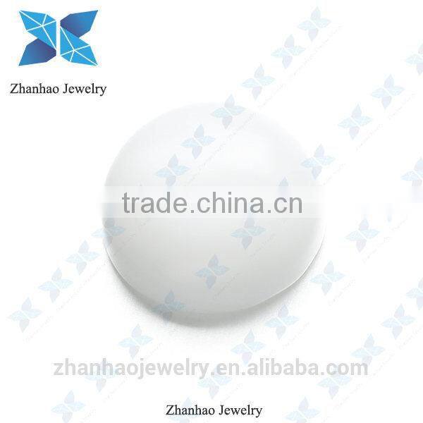 semiprecious stone lab created flat bottom glass stone loose cabochon