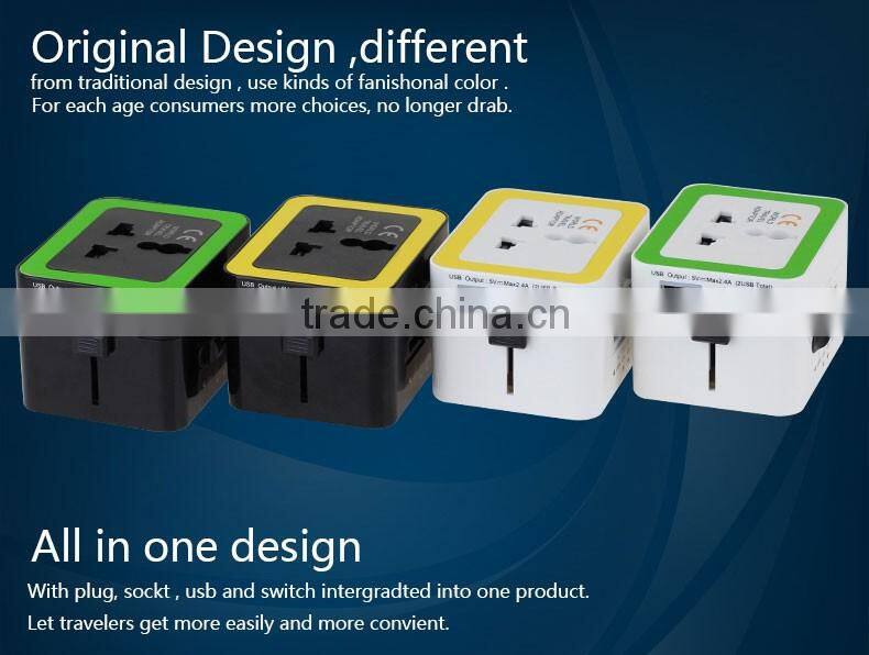 High Quality Hot Sale Universal Power Adapter Travel Converter AU EU UK US