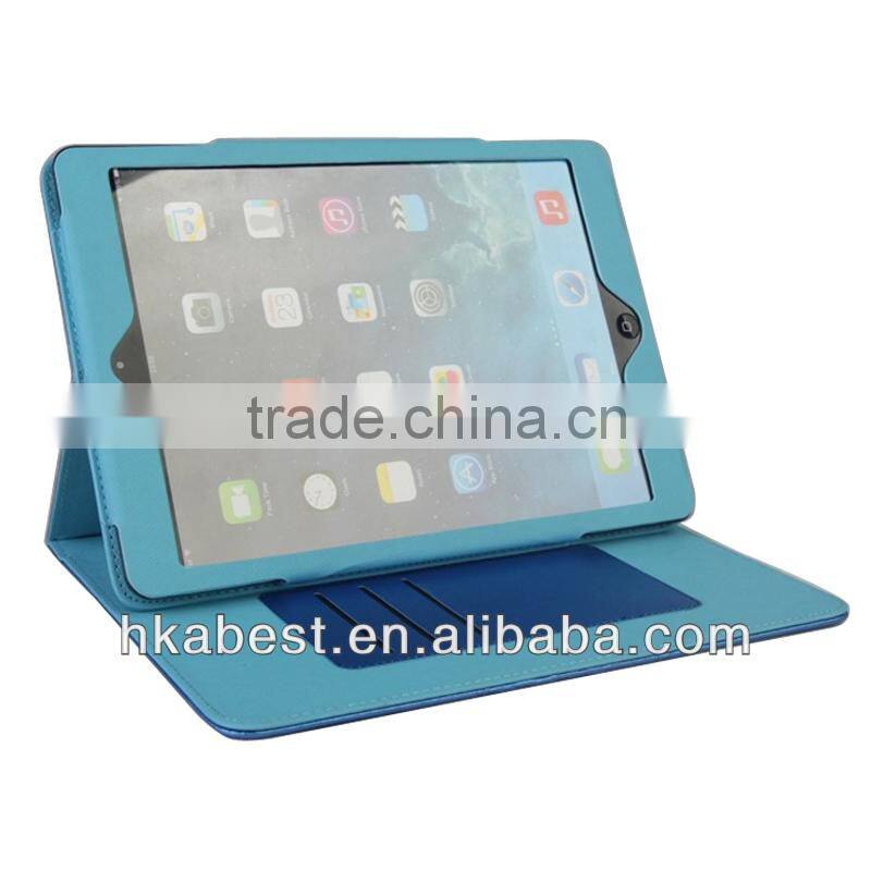 Flower design pu leather case for ipad air,leather case for 9.7 inch tablet pc