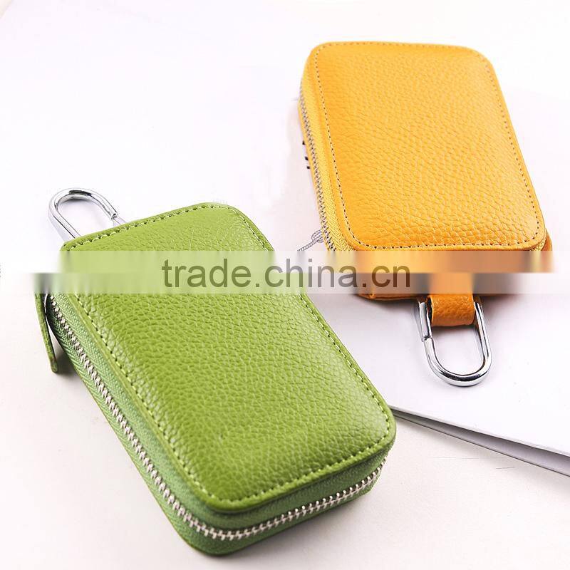 Girls leather key chain car key wallet wholesale