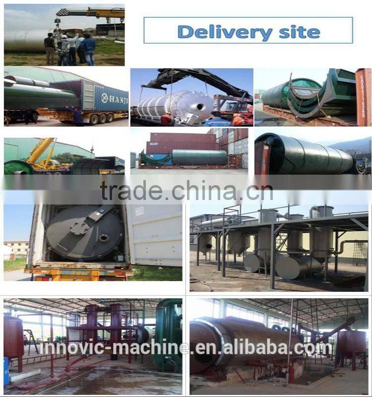 Low Sulfur Oil Output Continuous Waste Tire Oil Pyrolysis Plant