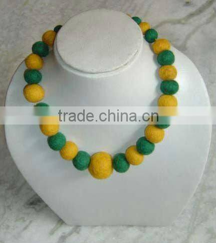 Felt Ball Necklace