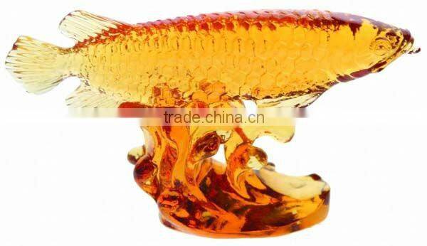 crystal goldren fish for promotion gift-- arowana dragon fish --BS115