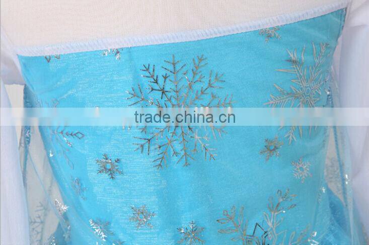 Fairy tale princess dress, frozen long sleeve, dress with gauze long sleeve