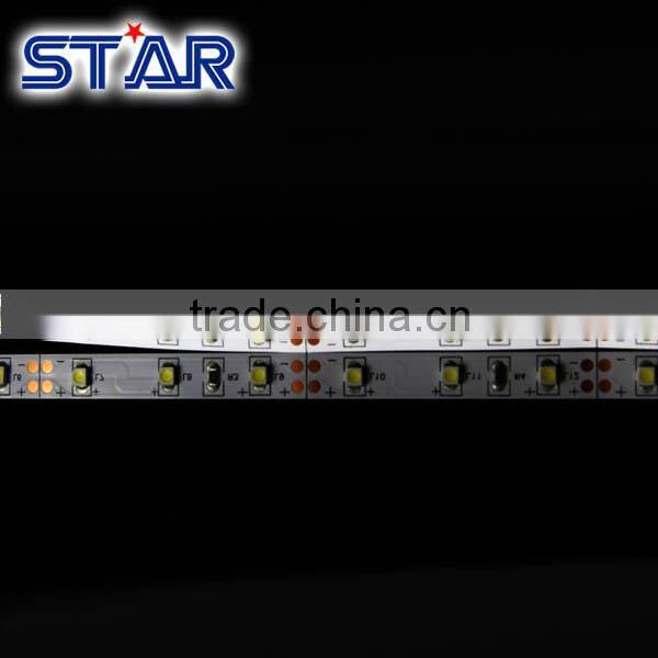 5mts 3528 DC12V 60led/m IP20 non waterproof white color LED flexible led strip 4.8 watt per meter