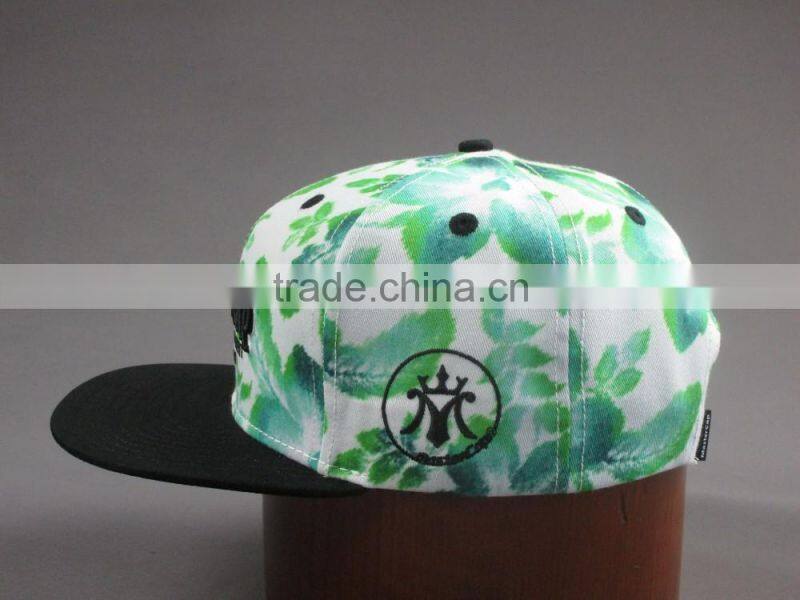 Customer high quality 6- panel snapback hat with 3D Embroidered Patch