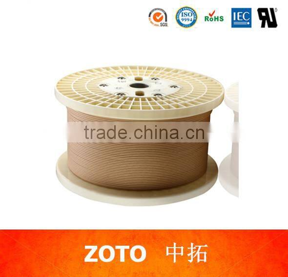 Flat section KRAFT conductor magnet coil aluminum copper