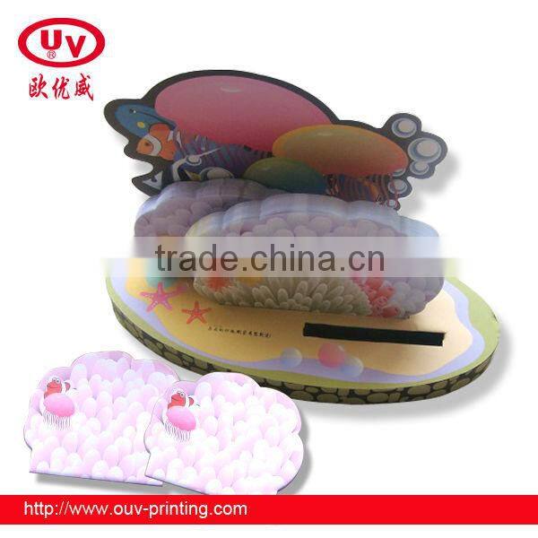 custom logo sticky note in different shapes