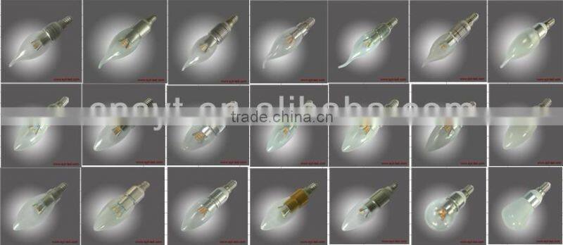 UL CUL E12 E14 led candle light bulb 3W 3years warranty