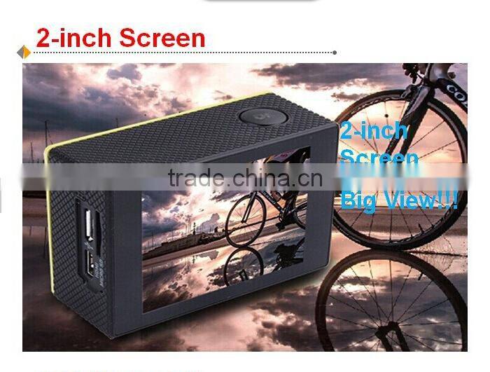 Wifi Full HD 1080P Mini Action Camera 30M Waterproof 12MP Sport Camcorder w/ 2inch LCD