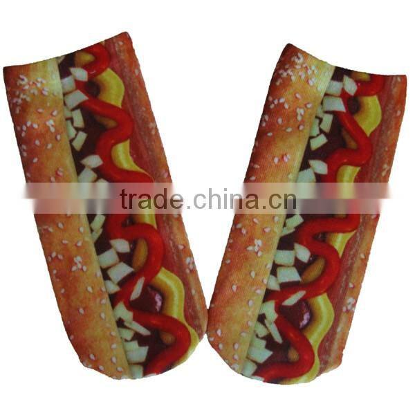 GS fashion design polyester tube custom print socks,socks for sublimation, heat transfer printing colorful polyester