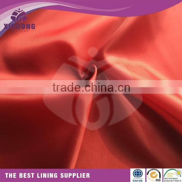 polyester taffeta fabric 190T for garment Lining