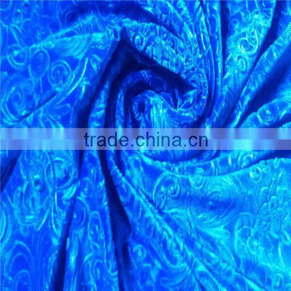 embossed knitting korean velvet for home textile
