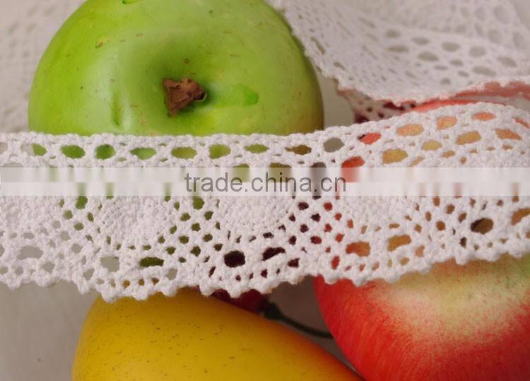 Rose Red Cotton lace ribbon c250108