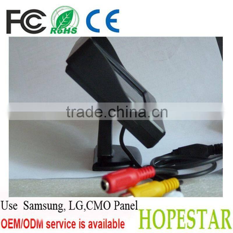 Widescreen 16:9 2AV Inputs DC12V 4.3Inch Car LCD LED Monitor