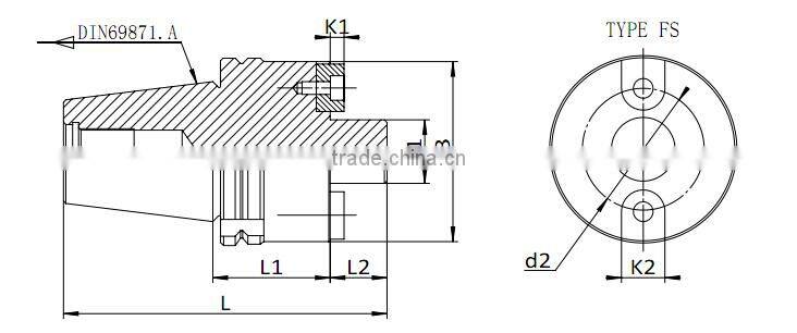 DIN69871 Face Mill Holders