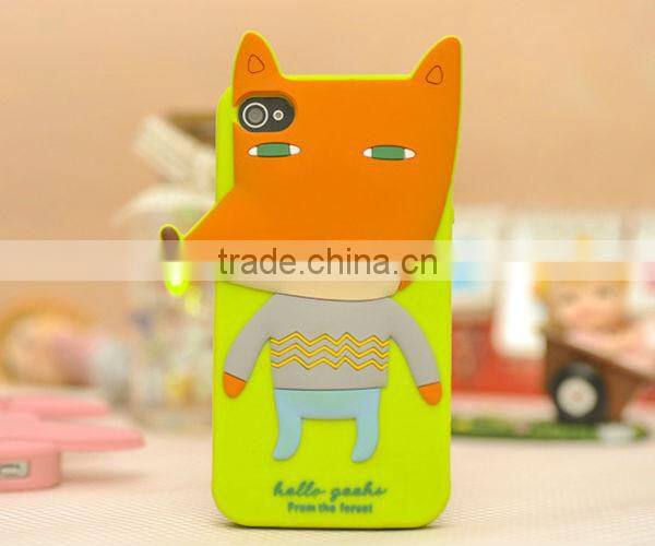 Silicone Cartoon Case for iPhone 5 Forest Series