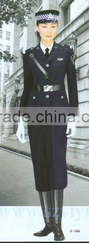 Hot selled customer-made handsome hotel guard uniform