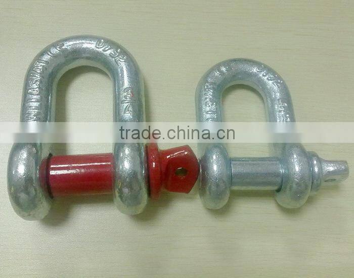 U.S.type shackle, G210 forged D shackle, screw pin d shackle