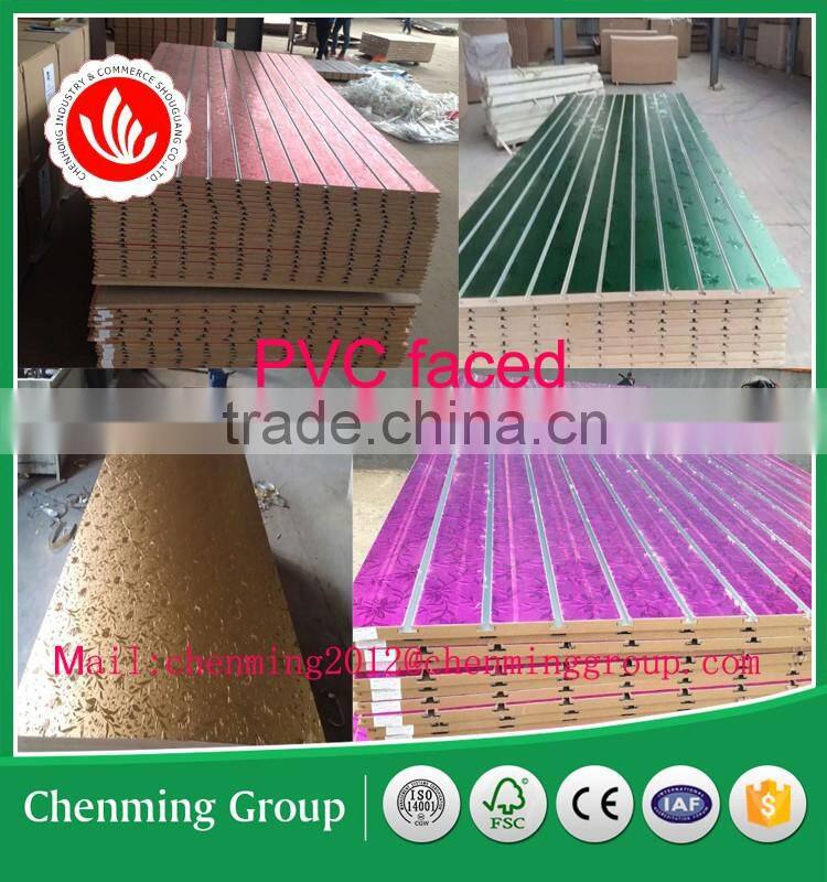 Wooden slat wall panel/slot boards