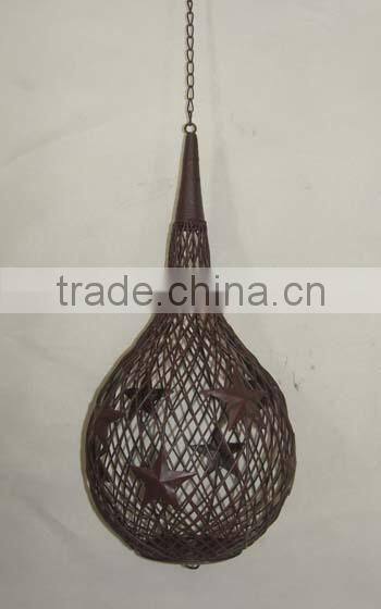 wrought iron hanging candle holders metal lantern