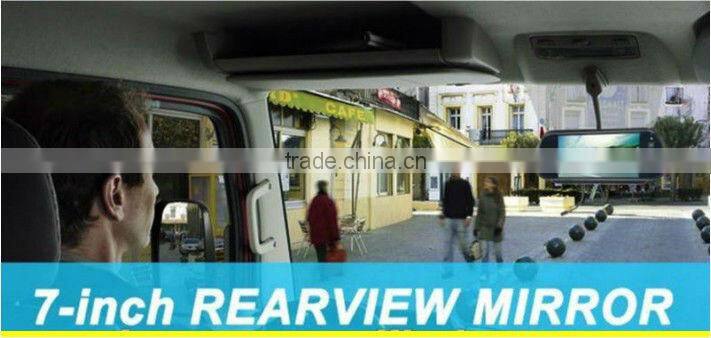 7" digital TFT LCD Rearview car dvd monitors